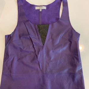 Robert Rodriguez purple and black leather